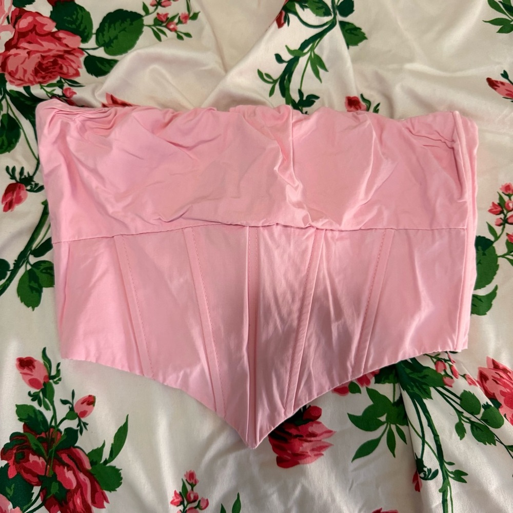Princess Polly Baby Pink Strapless Corset
